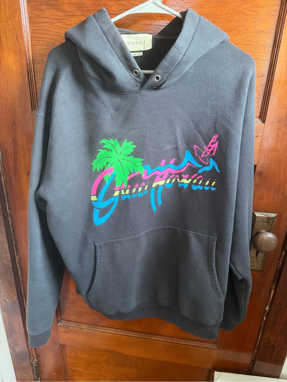 Gucci Hawaii Black Graphic Hoodie